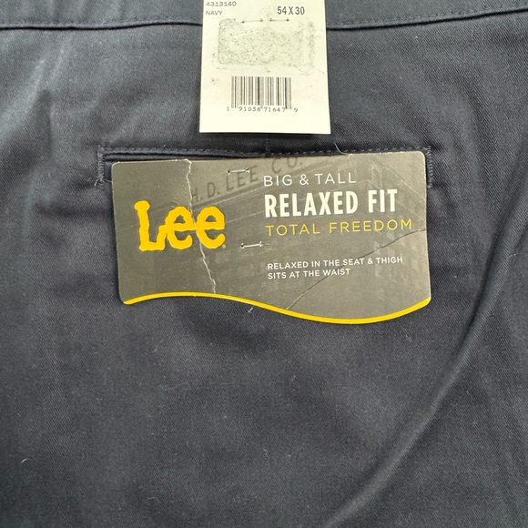 Lee Men's Navy Pants - Picture 2 of 3
